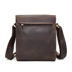 Genuine Leather Mens Cool Messenger Bag SHOULDER BAG CHEST BAG BIKE BAG CYCLING BAG