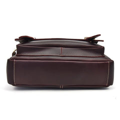Vintage Leather Messenger Bag Shoulder Bag CrossBody Bag For Men - imessengerbags