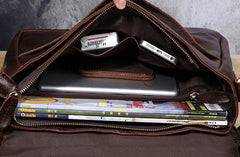 Genuine Leather Mens Cool Messenger Bag Chest Bag Bike Bag Cycling Bag for men - imessengerbags