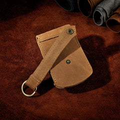 Handmade Leather Mens Cool Key Wallet Car Key Holder Key Case for Men - imessengerbags