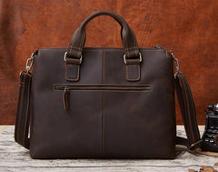 Handmade Leather Mens Cool Messenger Bag Work Bag Satchel Bag Briefcase Bag for men - imessengerbags