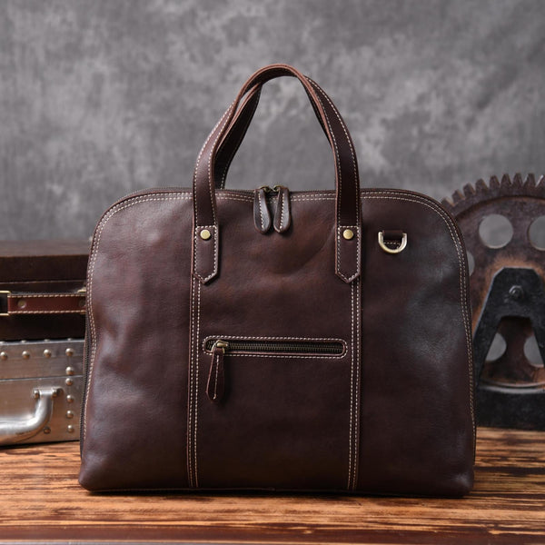 Genuine Leather Mens Cool Messenger Bag Briefcase Work Bag Business Bag for men - imessengerbags