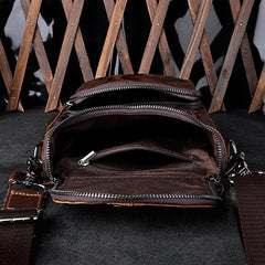 Leather Belt Pouch Mens Small Cases Waist Bag Hip Pack Belt Bag Fanny Pack Bumbag for Men - imessengerbags