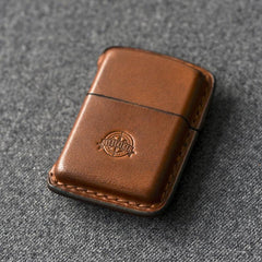 Cool Mens Leather Zippo Lighter Case Custom Zippo lighter Holder for Men