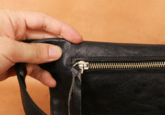Leather Mens FANNY PACK MENS WAIST BAG HIP PACK BELT BAG FOR MEN - imessengerbags
