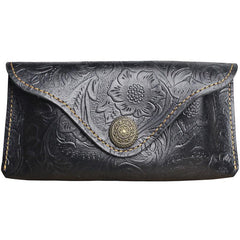 Handmade Leather Floral Sunglass Case Mens Women Cool Glasses Box Glasses Case Glasses Holder for Men