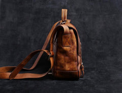 Genuine Leather Mens Cool Messenger Bag Briefcase Chest Bag Bike Bag Cycling Bag for men