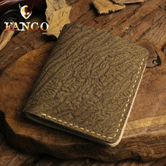 Handmade Leather Mens Cool Slim Leather Wallet Men billfold Wallets Bifold for Men - imessengerbags