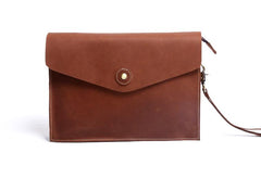 Genuine Leather Mens Cool Messenger Bag Clutch Bag Chest Bag Bike Bag Cycling Bag for men - imessengerbags