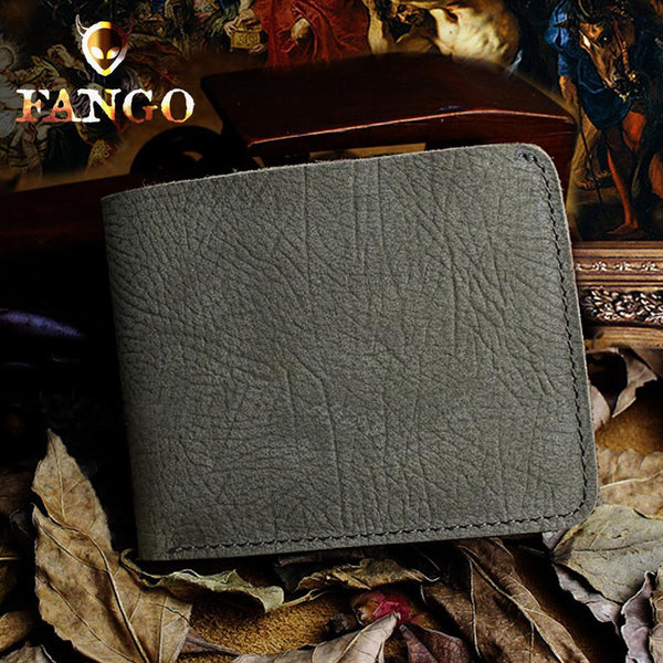 Handmade Leather Mens Cool Slim Leather Wallet Men billfold Wallets Bifold for Men - imessengerbags
