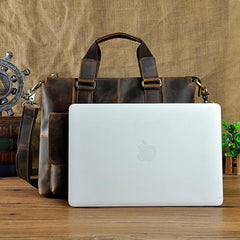 Cool Mens Leather Briefcase Cool Business Briefcases Vintage Shoulder Bag For Men - imessengerbags