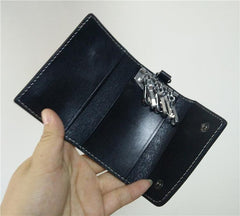 Handmade Mens Leather Biker Key Wallets Cool Small Key Wallet Key Holders