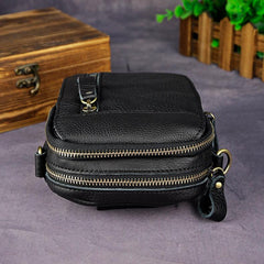 Leather Belt Pouch Mens Small Cases Waist Bag Hip Pack Belt Bag Fanny Pack Bumbag for Men - imessengerbags