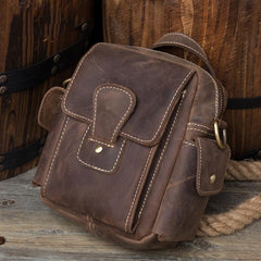 Leather Belt Pouch Mens Camera Bag Waist Bag Shoulder Bag for Men