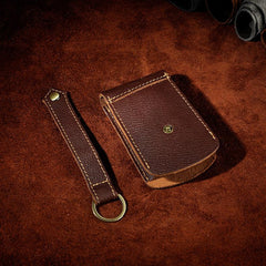 Handmade Leather Mens Cool Key Wallet Car Key Holder Key Case for Men - imessengerbags