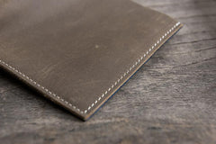 Handmade Leather Mens Cool Slim Leather Wallet Men Small Wallets Bifold for Men - imessengerbags
