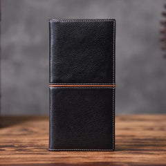 Handmade Leather Mens Cool Slim Leather Wallet Men Small Wallets Bifold for Men - imessengerbags