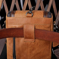 Leather Belt Pouch Mens Small Cases Waist Bag Hip Pack Belt Bag Fanny Pack Bumbag for Men - imessengerbags