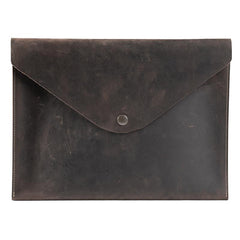 Handmade Leather Mens Clutch Cool Slim Wallet Envelope Clutch Wristlet Wallet for Men - imessengerbags