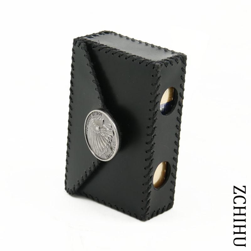Cool Leather Mens Vintage Black Indian Cigarette Holder Case Cigarette Holder for Men - imessengerbags