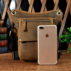 Leather Belt Pouch for men Cell Phone Holsters Shoulder Bag Waist Bag BELT BAG For Men - imessengerbags