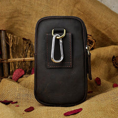 Leather Belt Pouch Mens Small Cases Waist Bag Hip Pack Belt Bag Fanny Pack Bumbag for Men - imessengerbags