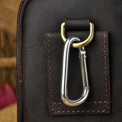 Leather Belt Pouch Mens Small Cases Waist Bag Hip Pack Belt Bag Fanny Pack Bumbag for Men - imessengerbags
