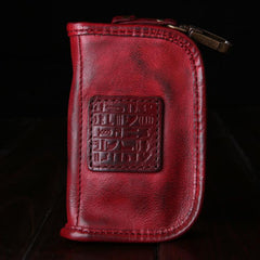 Genuine Leather Mens Cool Key Wallet Car Key Holder Car Key Case for Camel Men - imessengerbags
