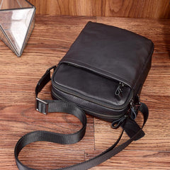 Cool Leather Mens Small Messenger Bag Cool Crossbody Bags for men