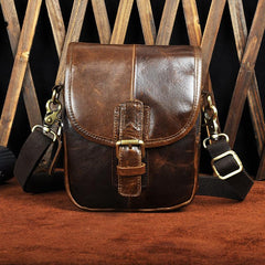 Cool Mens Leather Side Bag Belt Pouch Holster Belt Case Waist Pouch for Men