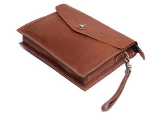 Genuine Leather Mens Cool Messenger Bag Clutch Bag Chest Bag Bike Bag Cycling Bag for men - imessengerbags