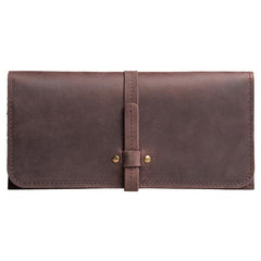 Handmade Leather Mens Clutch Wallet Cool Leather Wallet Long Phone Wallets for Men - imessengerbags