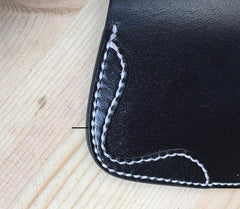Handmade Leather Mens Biker Key Wallet Cool Key Wallets Card Wallet for Men