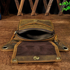 Leather Belt Pouch for men Cell Phone Holsters Shoulder Bag Waist Bag BELT BAG For Men - imessengerbags