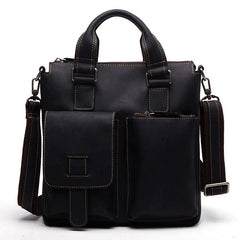 Handmade Leather Mens Cool Messenger Bag Work Bag Satchel Bag Briefcase Bag for men - imessengerbags
