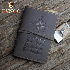 Handmade Leather Mens Cool Short Wallet Passport Card Holder Small Card Slim Wallets for Men - imessengerbags