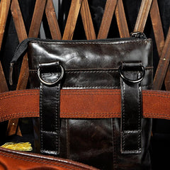 Leather Belt Pouch Mens Small Cases Waist Bag Hip Pack Belt Bag Fanny Pack Bumbag for Men - imessengerbags