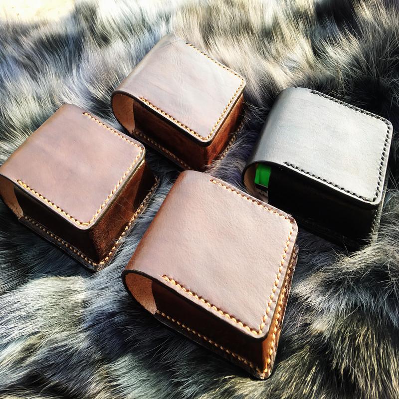 Badass Leather Mens Cigarette Case Cigarette Holder Belt Pouch with Belt Loop for Men - imessengerbags