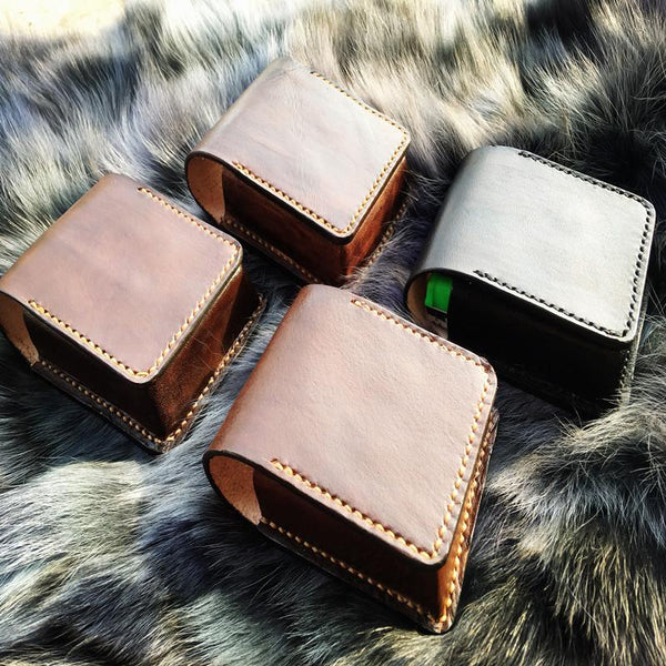 Badass Leather Mens Cigarette Case Cigarette Holder Belt Pouch with Belt Loop for Men - imessengerbags