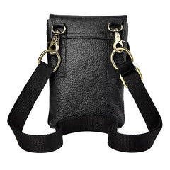 Leather Belt Pouch Mens Cases Waist Bag Hip Pack Belt Bag Fanny Pack Bumbag for Men