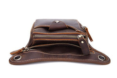 Leather Belt Pouch Mens Cases Waist Bag Hip Pack Belt Bag Fanny Pack Bumbag for Men