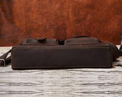 Handmade Leather Mens Cool Messenger Bag Work Bag Satchel Bag Briefcase Bag for men