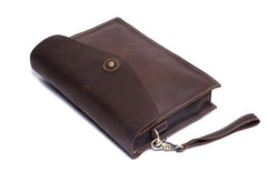 Genuine Leather Mens Cool Messenger Bag Clutch Bag Chest Bag Bike Bag Cycling Bag for men - imessengerbags