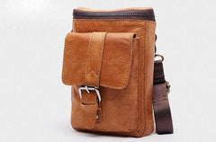 Leather Belt Pouch Mens Small Cases Waist Bag Hip Pack Belt Bag Fanny Pack Bumbag for Men - imessengerbags