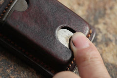 Cool Mens Leather Zippo Lighter Case with Loop Zippo lighter Holder with clip - imessengerbags