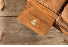 Leather Mens FANNY PACK MENS WAIST BAG HIP PACK BELT BAG FOR MEN - imessengerbags