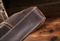 Handmade Leather Mens Cool Small Messenger Bag iPad Bag Chest Bag Bike Bag Cycling Bag for men - imessengerbags