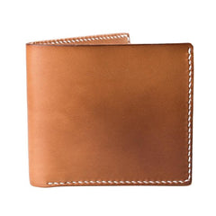 Handmade Leather Mens Cool Slim Leather Wallet Men Small Wallets Bifold for Men - imessengerbags