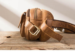 Leather Mens FANNY PACK MENS WAIST BAG HIP PACK BELT BAG FOR MEN - imessengerbags