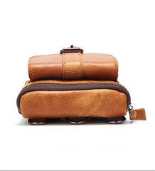 Leather Belt Pouch Mens Small Cases Waist Bag Hip Pack Belt Bag Fanny Pack Bumbag for Men - imessengerbags